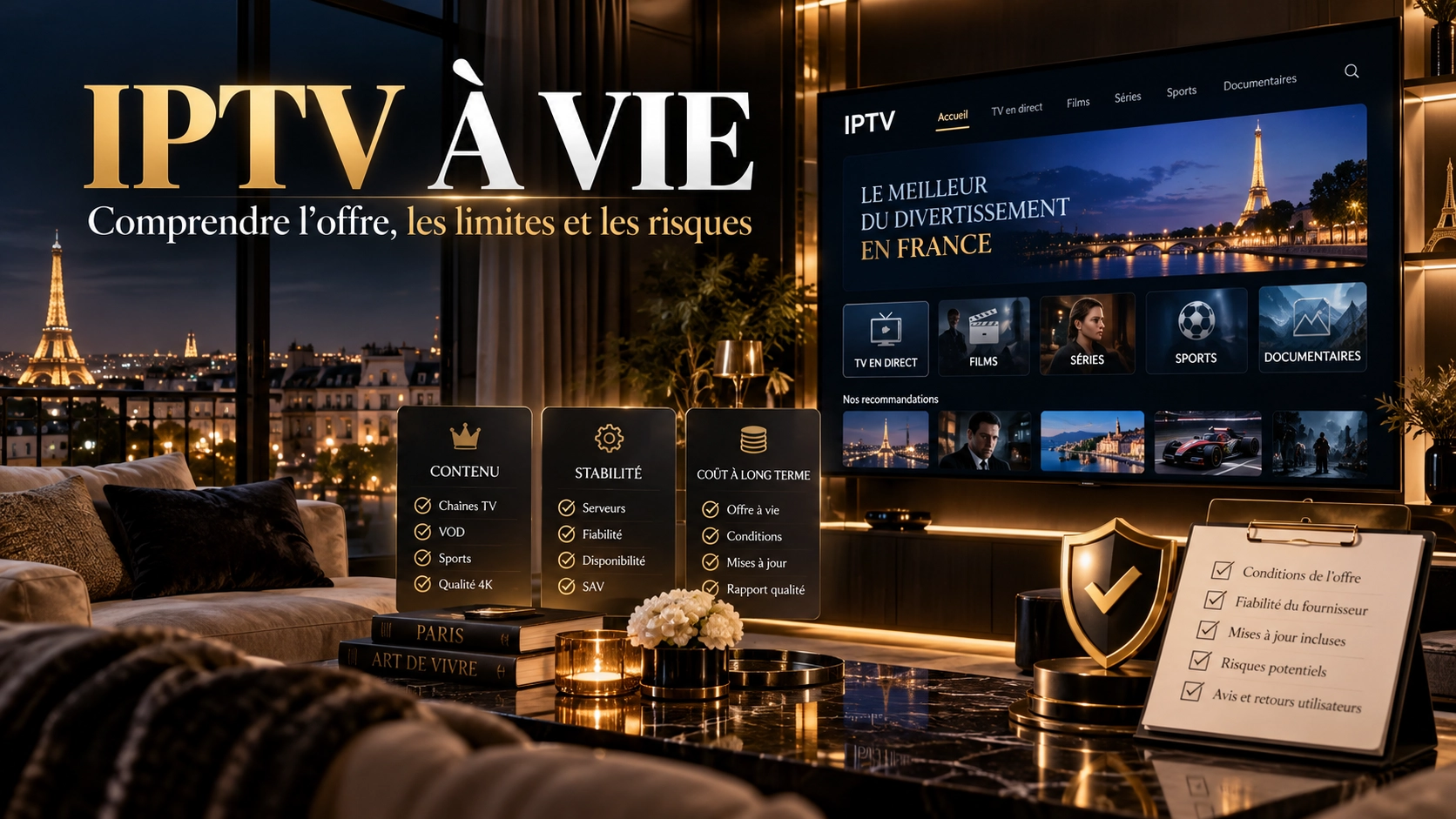 Comprendre une offre IPTV à vie en France
